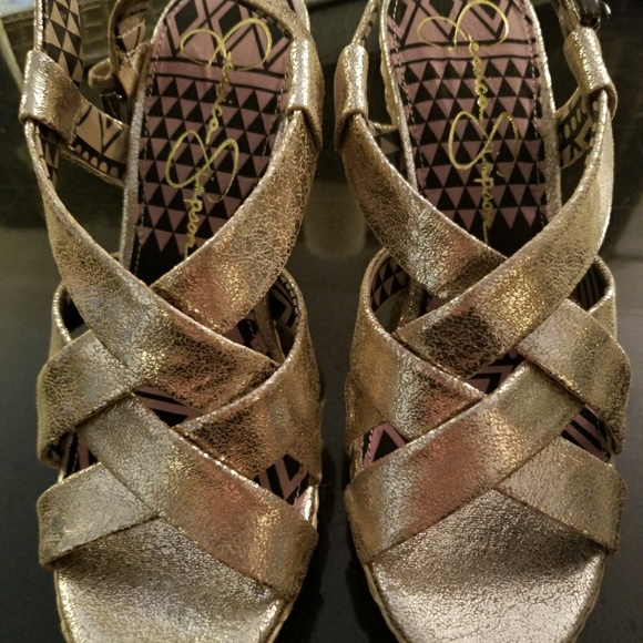 Jessica Simpson Rustic Platinum wedges - Picture 3 of 6